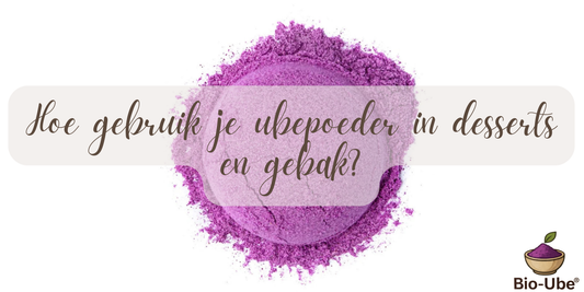 Hoe gebruik je ubepoeder in desserts en gebak?