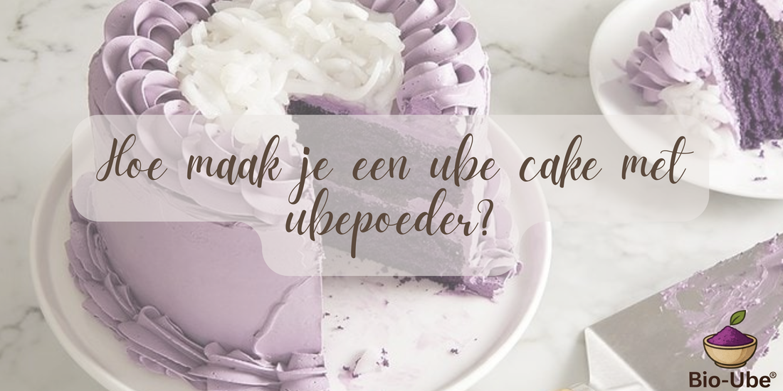 Hoe maak je een ube cake met ubepoeder?