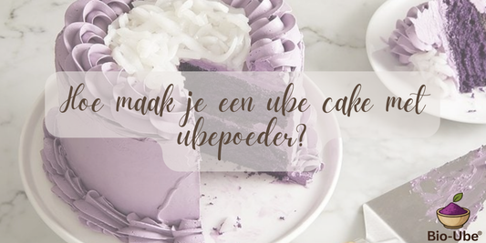 Hoe maak je een ube cake met ubepoeder?
