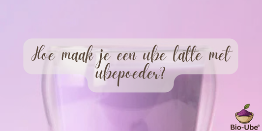 Hoe maak je een ube latte met ubepoeder?