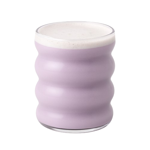 Geribbeld Glas voor Ube Latte