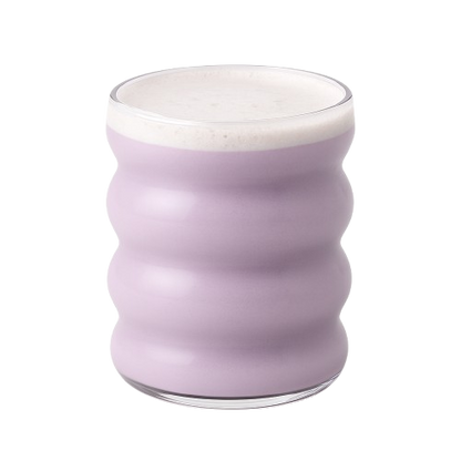 Geribbeld Glas voor Ube Latte